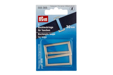 Rechteckringe für Taschen, 25mm, altsilber, Prym
